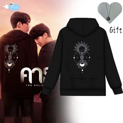 TV Series คาธ The Eclipse First Khaotung Cosplay Black Hoodie Unisex Adult Sweatshirt Coat Winter Warm Pullover Lovers Costume