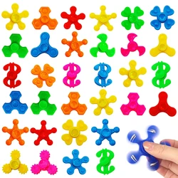 10pcs Mini Fingertip Gyro Stress Relief Toys for Kids Birthday Party Favors Classroom Prizes Goodie Bag Stuffers Pinata Gifts