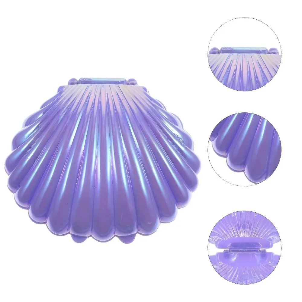 10pcs Mixed Colored Shell Candy Boxes Cute Plastic Biscuit Holders