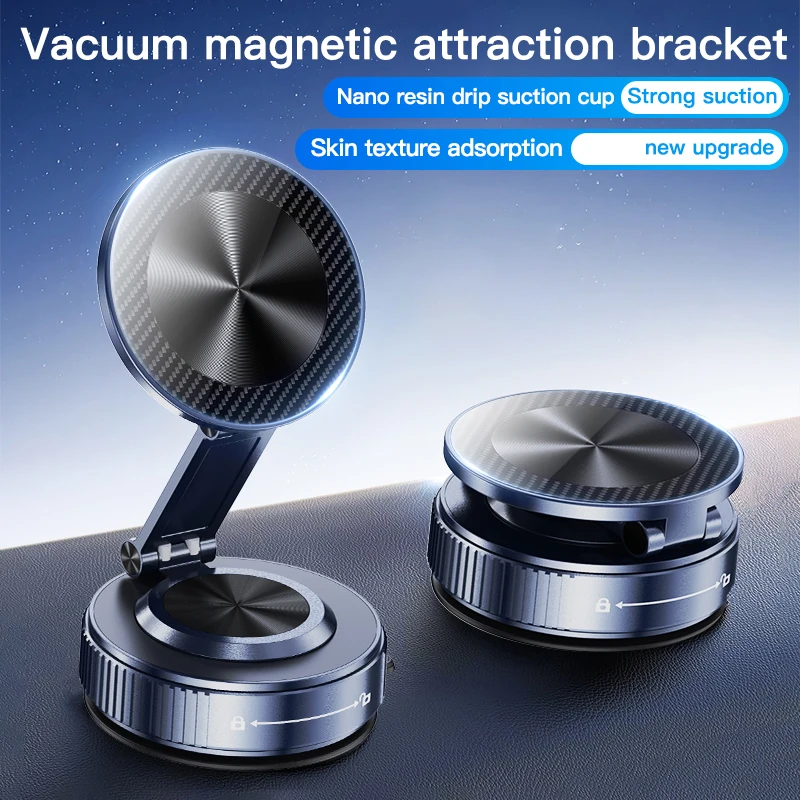 

2026 New Magnetic Car Phone Holder,Mechanical Vacuum Suction Cup Phone Bracket,A Convenient Choice For Multiple Scenarios