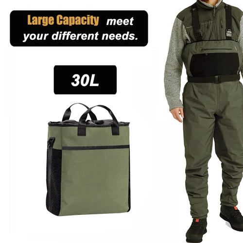 Imagen 2 del producto M Zimoon bolsa de almacenamiento para botas de caza, mochila de equipaje para senderismo al aire libre, pesca voladora con malla ventilada