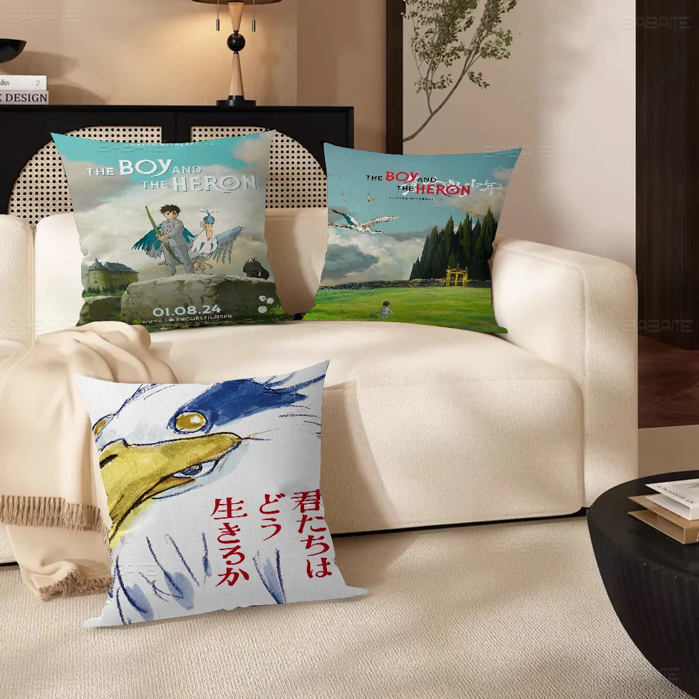 T-The B-Boy A-And T-The H-Heron Pillow Anime Pillow Sofa Bed Head Pillow Cover Cushion Cover 45x45 Cm Fashion