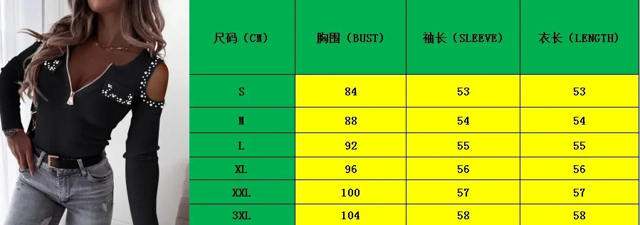 Woman Blouse Streetwear Spring 2024 New Long Sleeved V-Neck Off Shoulder Tops Fashion Casual Daily T-shirt Female's Pullover Tee - Image 5