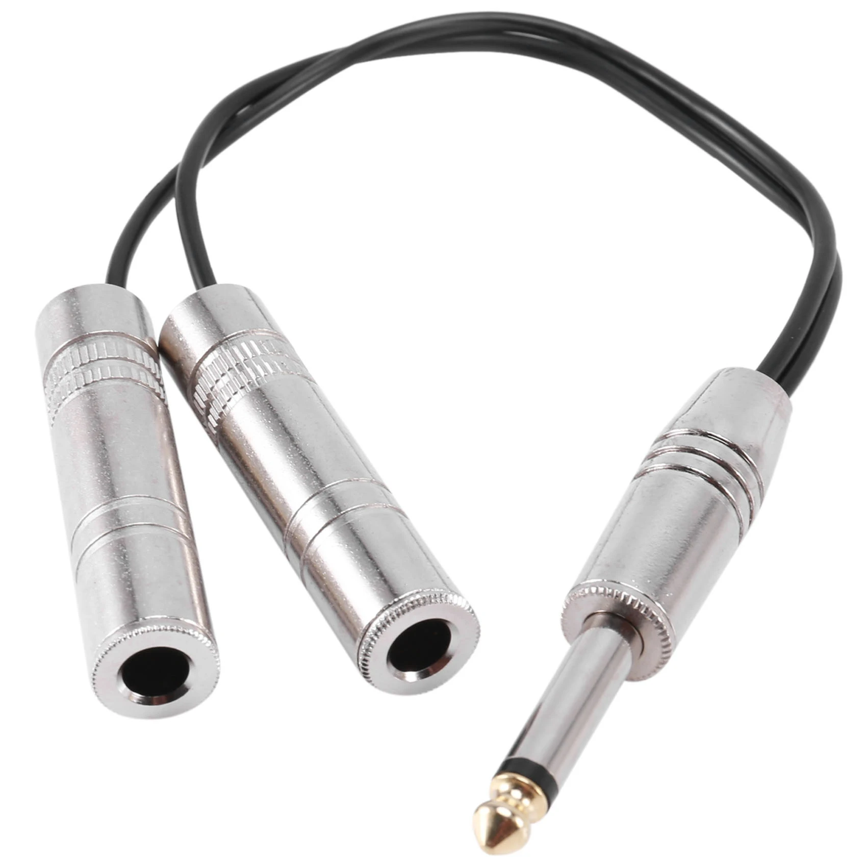 Top Deals PRO 6.35Mm 1/4 Inch Stereo Jack Splitter Cable Adapter Lead Plug To 2 X Sockets