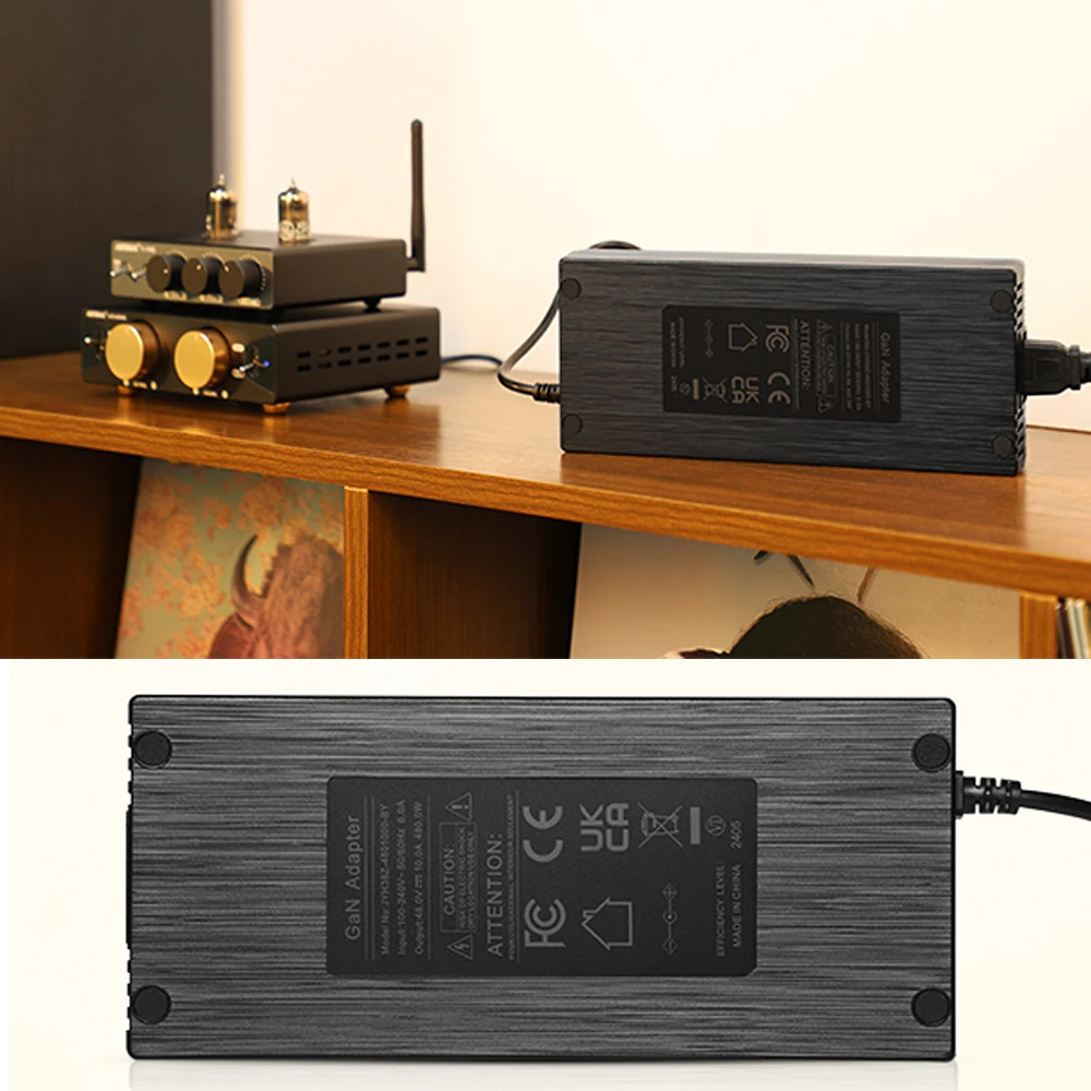 AIYIMA Audio GaN 48V 10A/5A DC Power Supply Charger Amplifier Power Adapter For  TPA3255 Amp Input 100-240V For A07 max/ A70