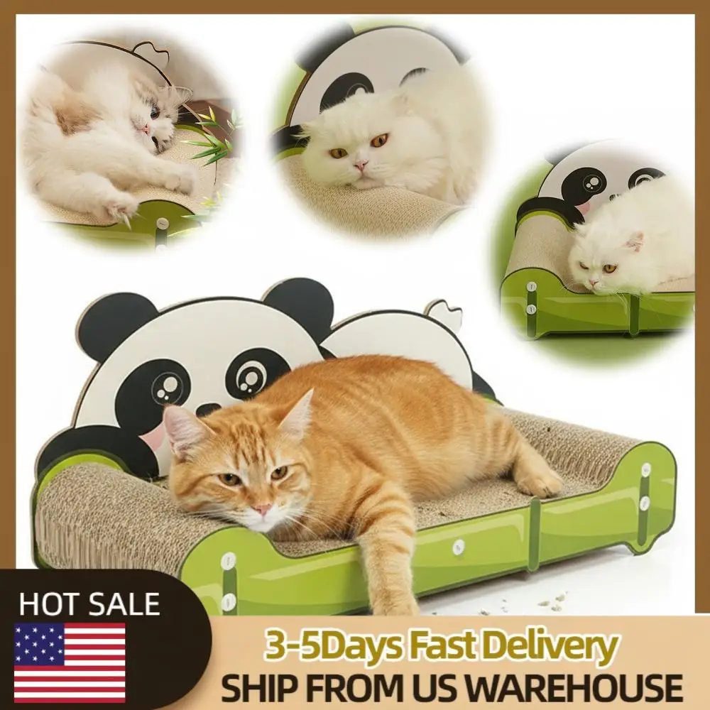 

Bear Large Cat Scratcher Bed Long Lasting Scartching Pads for Indoor Use
