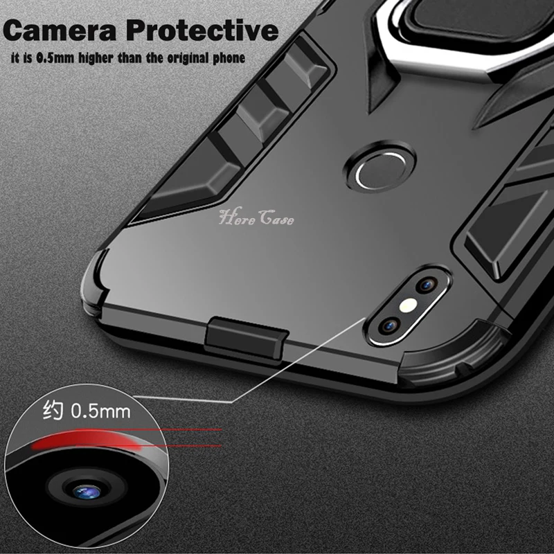 Luxury Armor Ring Case For Huawei P20 Pro P20 Phone Case Cover For Huawei P30 P20 Lite Honor 8x 10 20 Shockproof Full Back Case