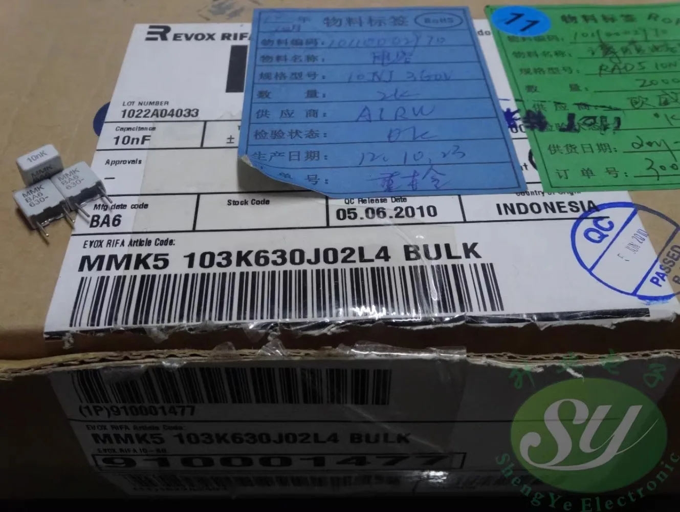 

20PCS EVOX MMK5 0.01uf/630v 10nf 103 New film capacitance 5MM