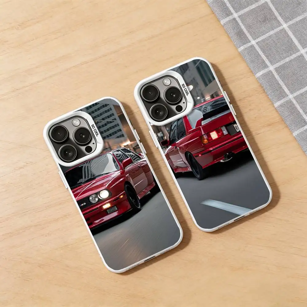 

M3 E36 Oldtimer Car Phone Case for iPhone 17 16 15 14 13 12 11 Pro Plus Max Air Mini X XS Soft Silicone Cover