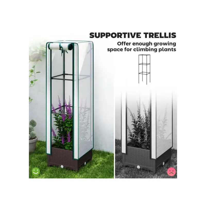 دفيئة صغيرة للنباتات الداخلية، منزل حديقة صغير محمول، مجموعة أدوات بداية الشتلات، مزايا توفير المساحة وسهولة #4