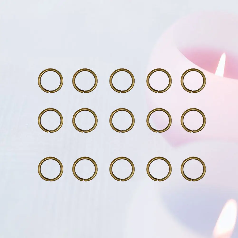 200pcs 10X10Mm Open Jump For Jewelry Diy Craft Projects Chain Open Rings For Jewelry Key Chain Key Ring Split Rings