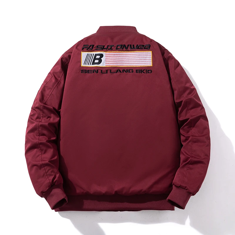 

ex Retro American Sle Pilot Jaet Cotton Baseball Coat Autumn Winter Faion Brand Outerwear for Couples Youth