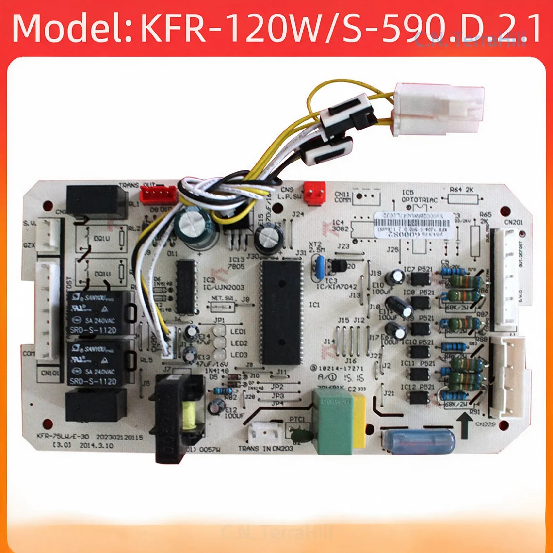 Air Conditioner Control Board KFR-120W/S-511Q Main PCB Circuit Board KFR-120W/S-590.D.2.1 Replacement Part