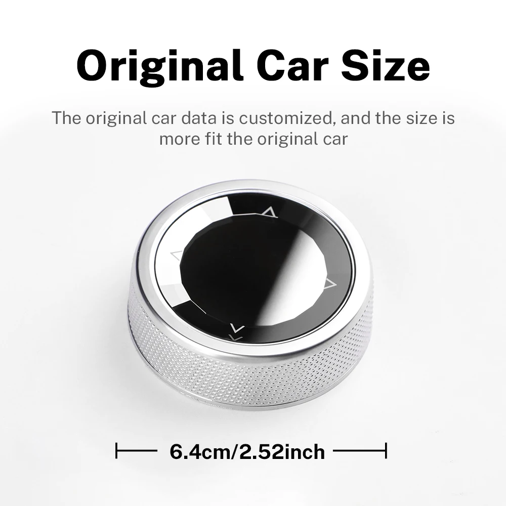 for BMW E60 E60 E61 E63 E64 E65 E66 X6 IDrive Multimedia Button Knob Cover Accessories E Chassis 7-button Crystal