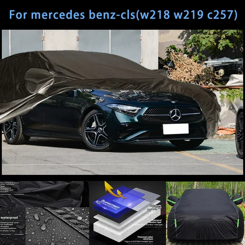 

For mercedes benz-cls Outdoor Protection Full Car Covers Snow Cover Sunshade Waterproof Dustproof Exterior Car accessories
