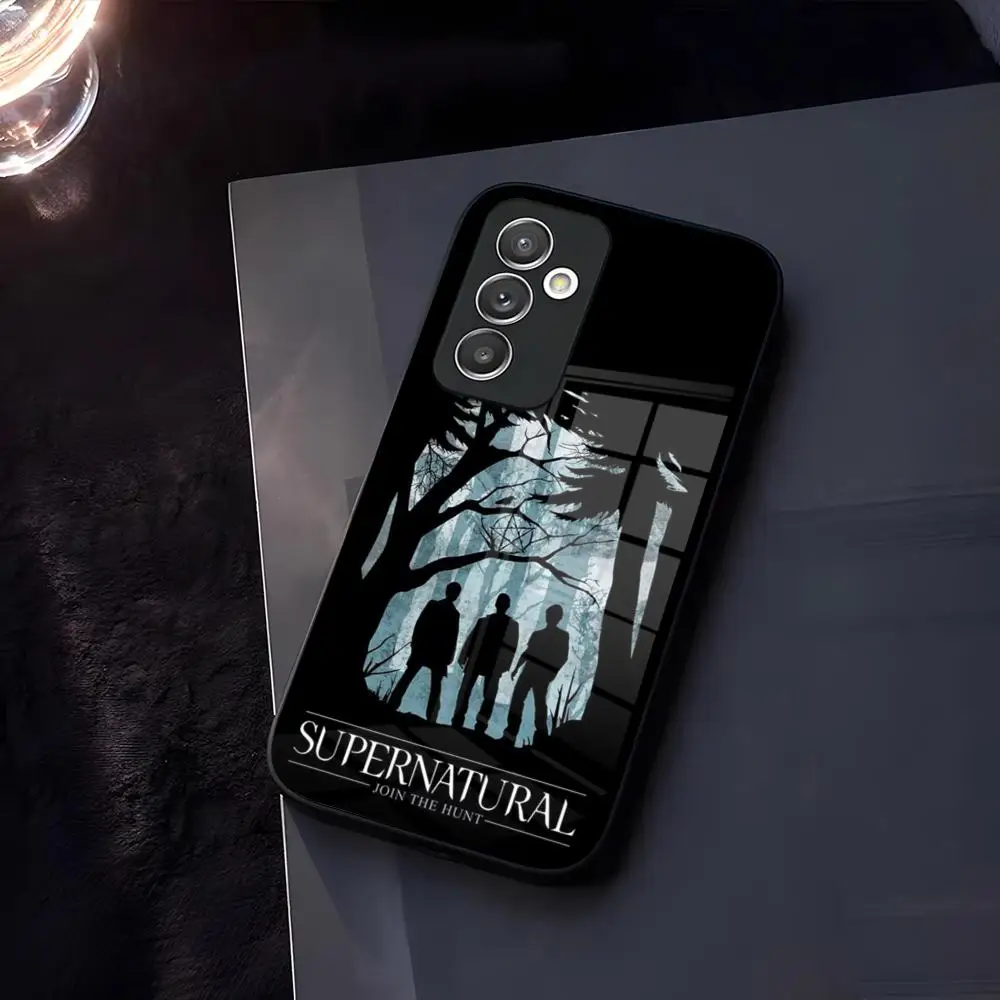 Supernatural Phone Case Glass for Samsung Galaxy S23 S24 S21 S22 S20 Ultra Fe Plus A34 A54 A24 A52 A53 M54 Cover