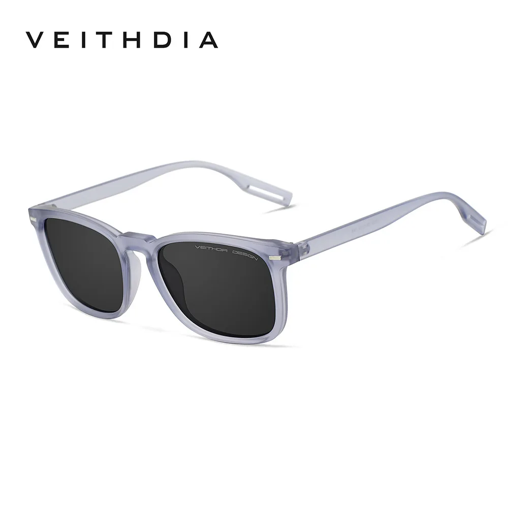 VEITHDIA Mode Klassieke Gepolariseerde Heren Zonnebril, Rijbril Voor Mannen, UV400 Bescherming Meekleurende Zonnebril 7508