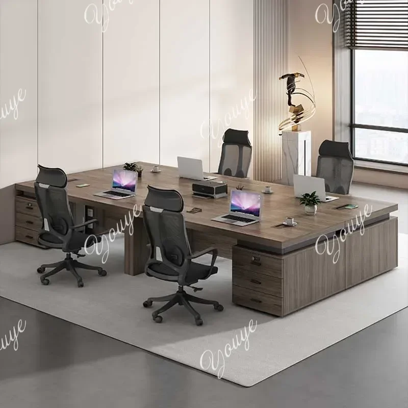 N63 Bedroom Computer Office Desk Large Brown Modern Study Coffee Office Desk Executive Writing Mesa Ordenador Modern Furniture