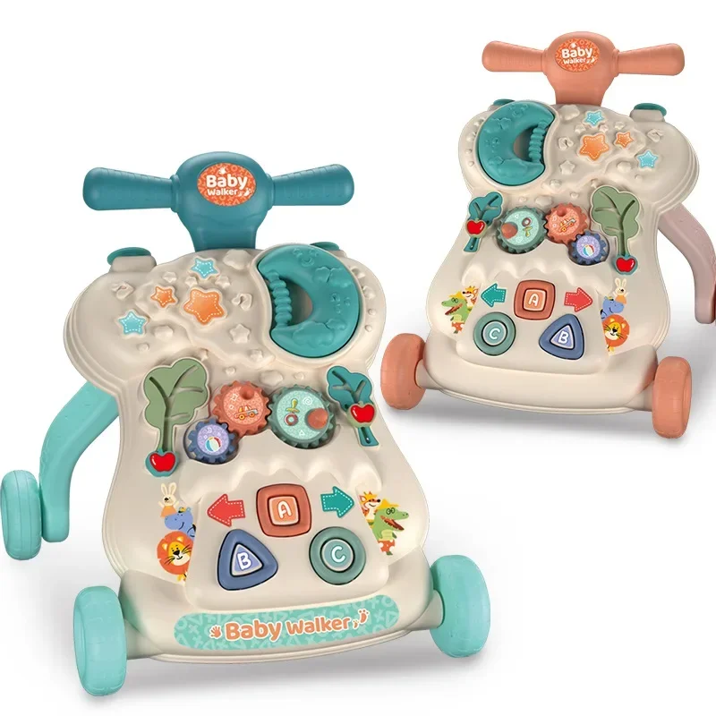 

Baby Walker Sliding Bike Anti Rollover Multi-functional Early Education,Three in One Walking Toy Car Baby