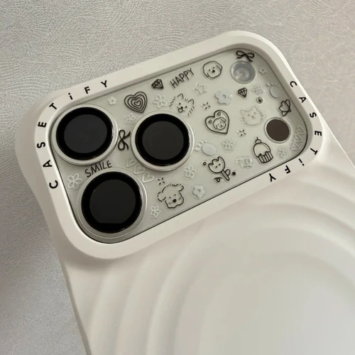 Imagen 2 del producto Pegatinas de perro con grafiti de dibujos animados coreanos para IPhone 17, funda de teléfono con cámara, calcomanía DIY, Mini decoración de uñas de cachorro Kawaii para niña