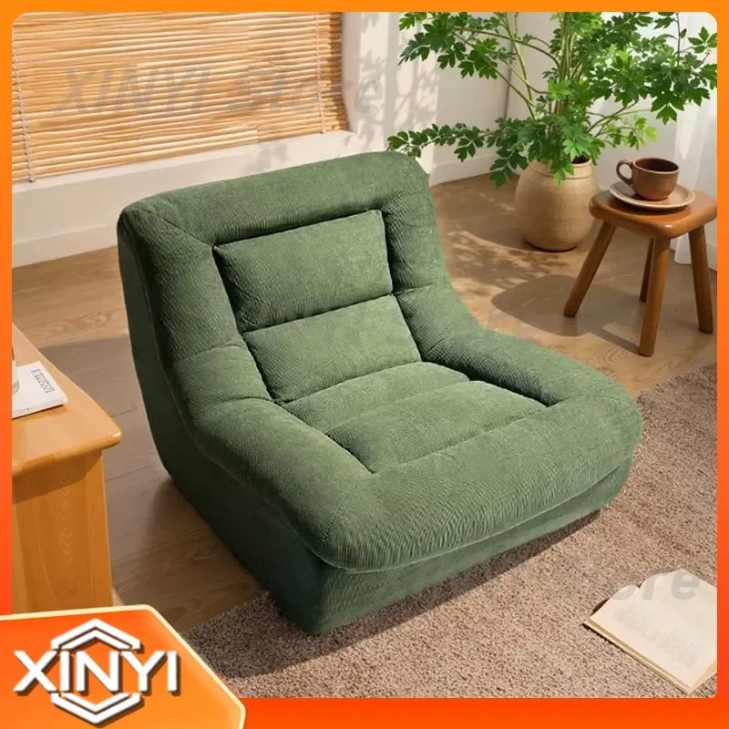 Vacuum Rolled Small Compressed Sofa for Single Person Bread Chair All Sponge One Piece Formed Frameless Leisure Sofa for