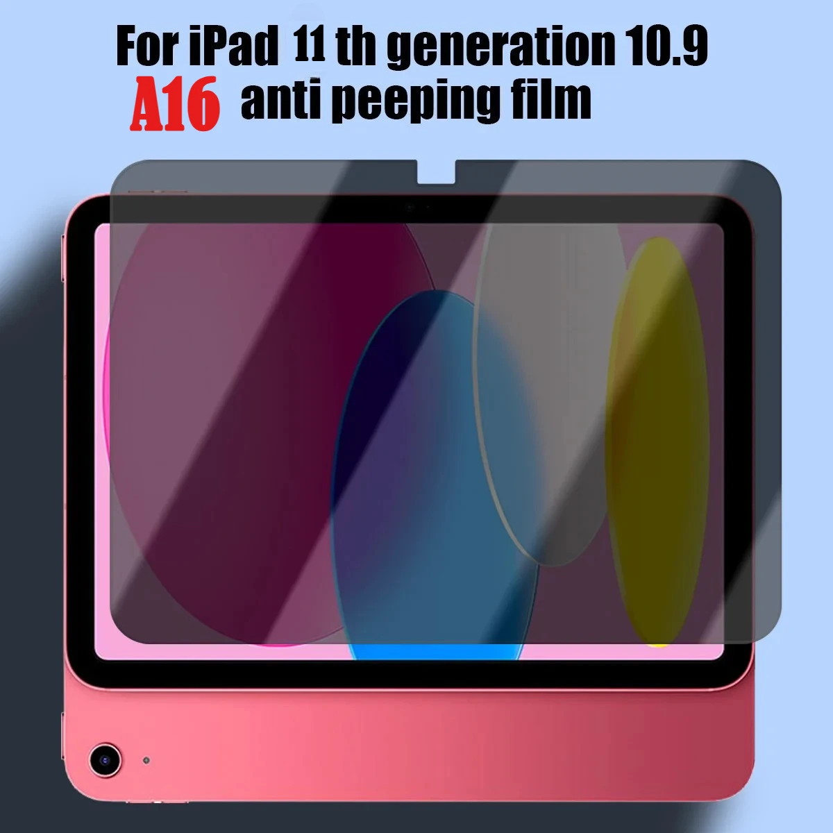 Anti-spy Tempered Glass Protector for IPad 11th A16 2025 10th Gen A2696 A2757 Air 7 11