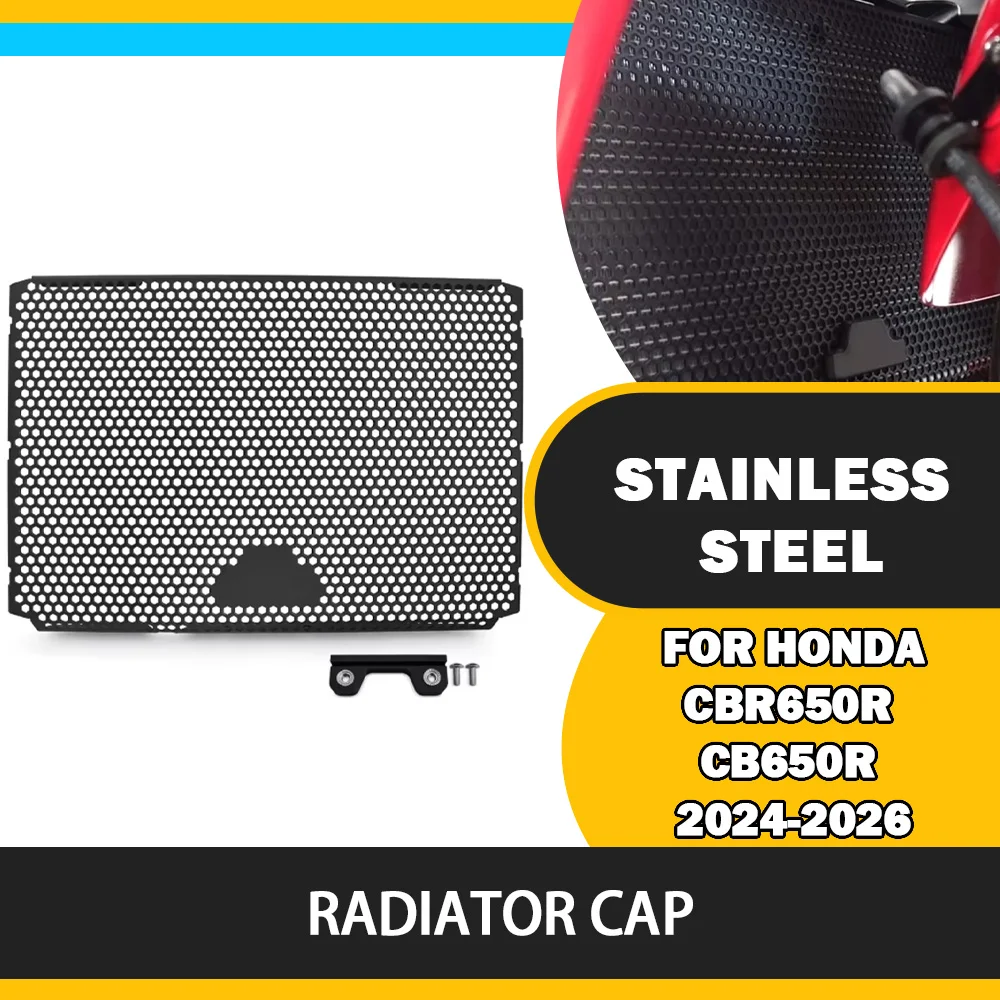 For Honda CBR650R CB650R 2024 2025 2026 new Motorcycle Radiator Guard Tank Grille Shield Cooler Bezel Protector Mesh Cover