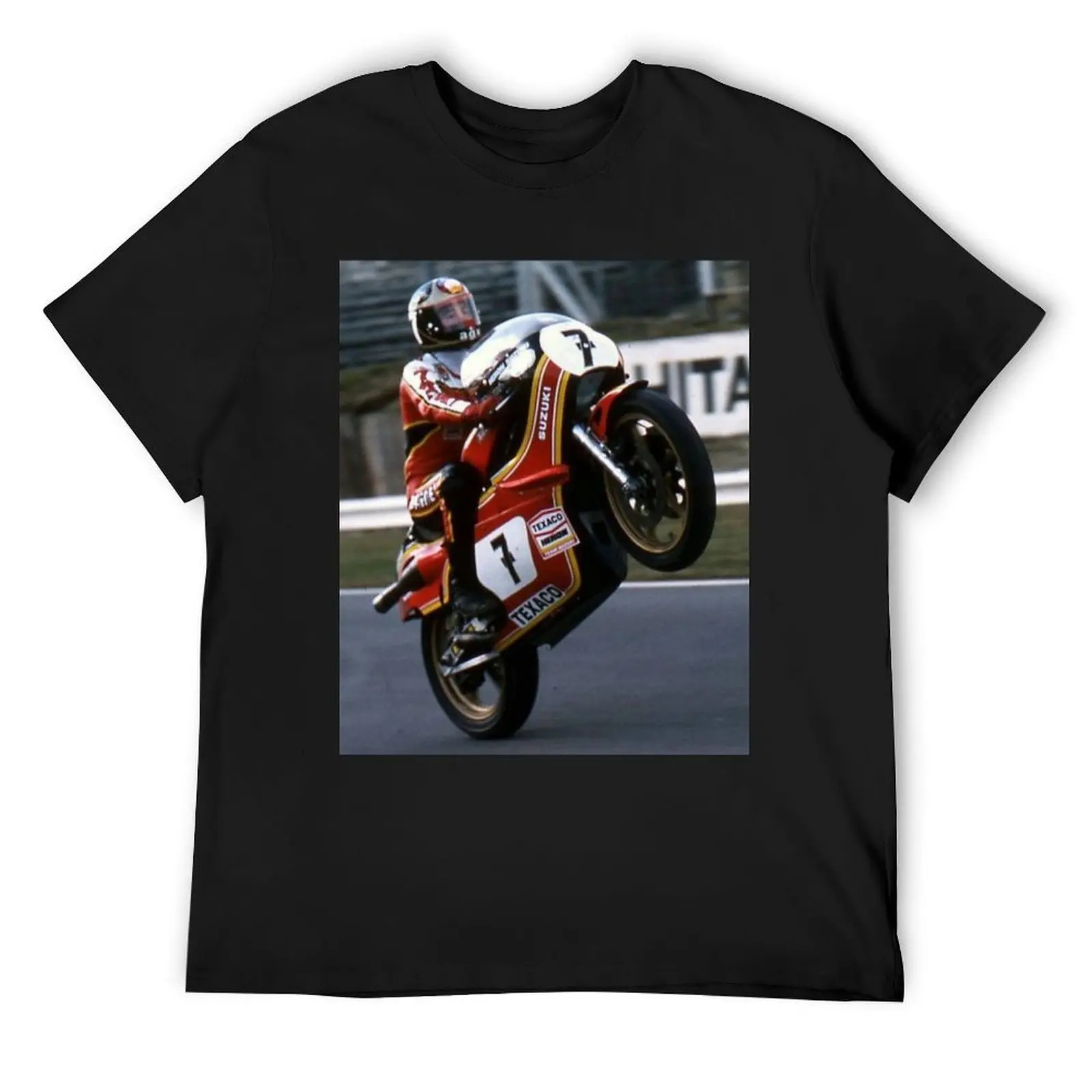 Barry Sheene T-Shirt blue archive customs shirts men graphic