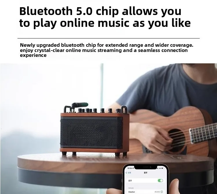 D2 Musical Instrument Guitar Speaker Playing and Singing Electric Blowpipe Saxophone Bluetooth Live Audio