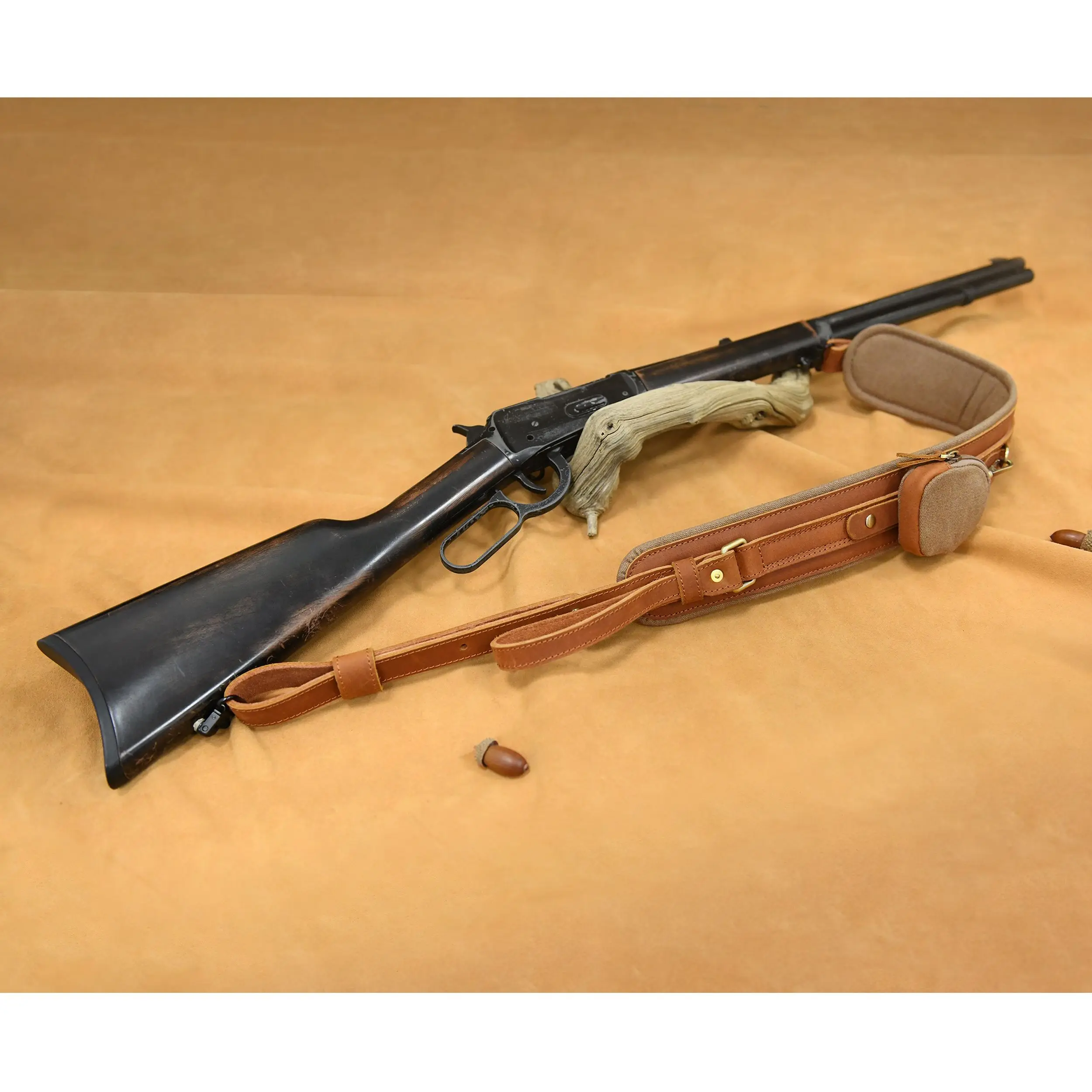 

Hunting Leather Shotgun Sling Rifle Shoulder Strap Adjustable Shooting Gun Belt