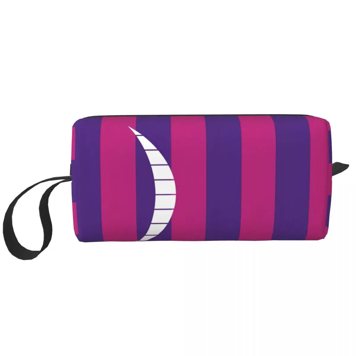 Cheshire Cat Alice en el país de las Maravillas, organizadores de almacenamiento con sonrisa para niña, bolsa de maquillaje estampada, bolsas de cosméticos multiusos