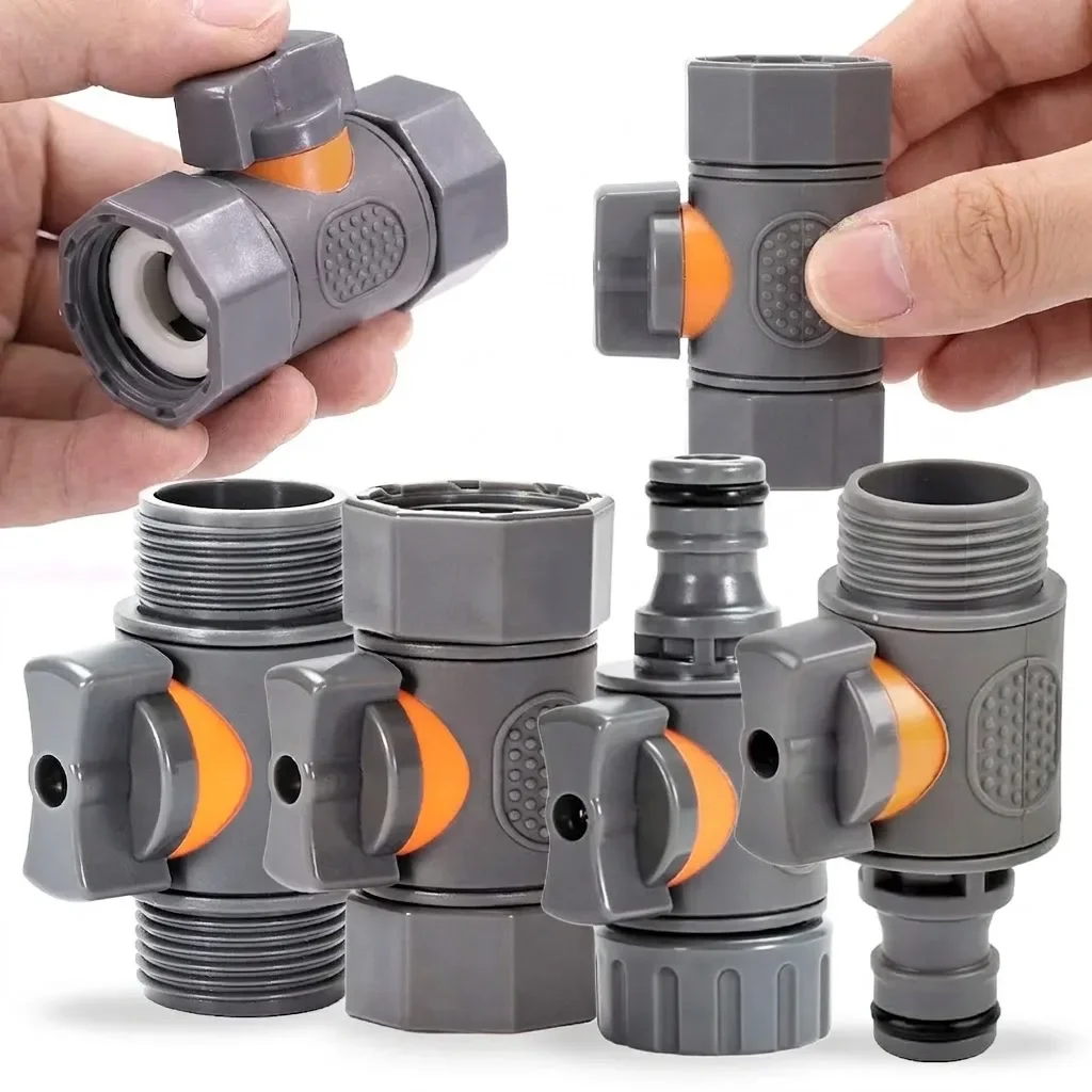 16mm 3/4 Inch Ball Valve Adapter Pipe Tube Connect Repair Coupling Joints Extender Female Male Thread Stop Water Leak Proof