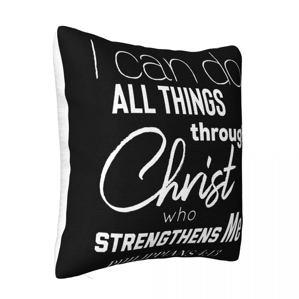 Black Christian Themed Bible Verse Jesus Christ 100 Cotton Low Price Boy Text Printing Pillow Case