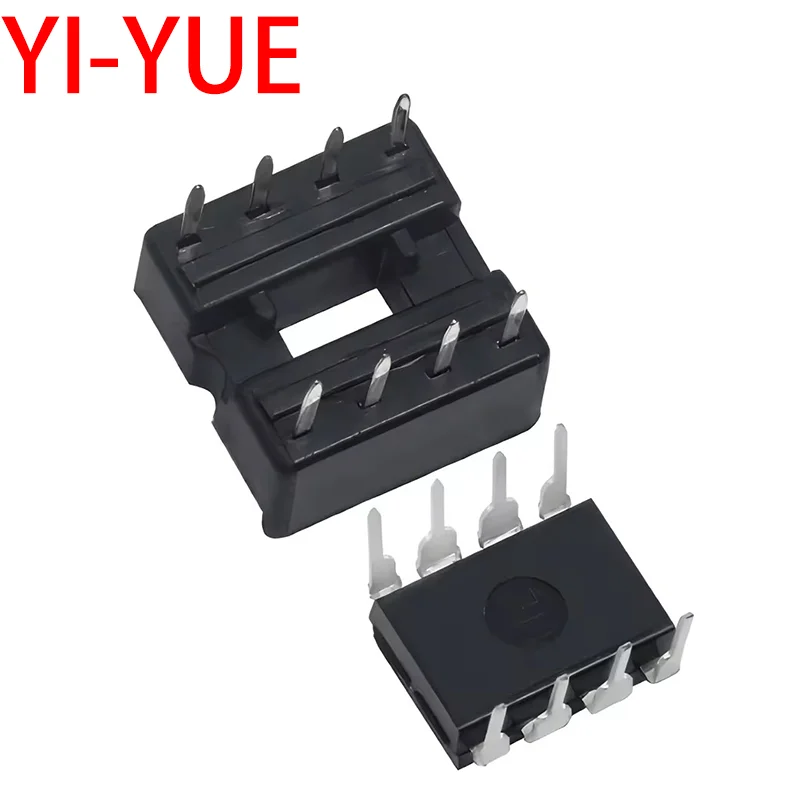 10/20/50 قطعة جديد NE555 NE555P IC 555 الموقت برمجة مذبذب رقاقة 8 دبوس DIP-8 مآخذ لمولد النبض #4