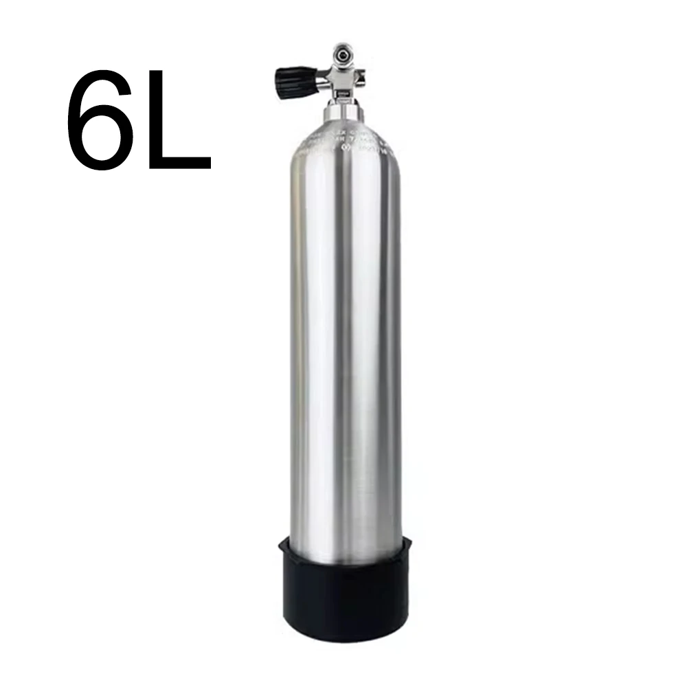 

TUDIVING-3000Psi 200Bar 6L Diving Bottle Aluminum Cylinders Air Tank with DIN Interface Diving Bottle Valve High-Pressure Bottle