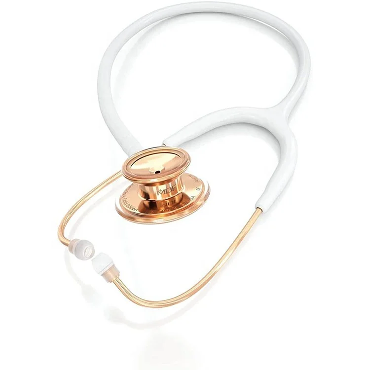 Adult Stainless Steel Rose Gold Plated Double Sided Stethoscope