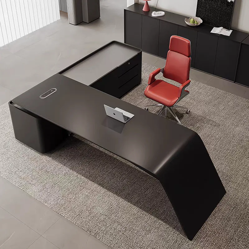 

Boss table, simple modern desk, president table, high-class desk, table and chair combination