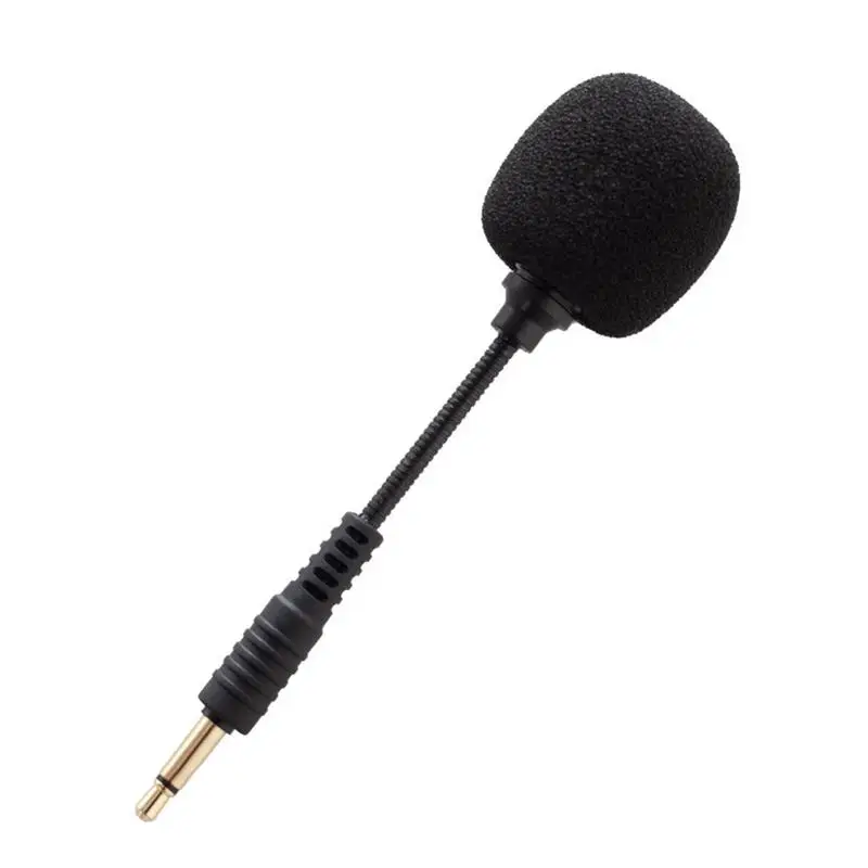 Mini Condenser Microphone 360 Degree Bent Clear Voice Headset Microphone Replacement Game Aux 3.5mm Speaker