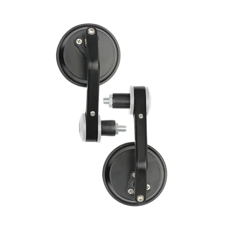 Universal Motorrad Aluminium Legierung Spiegel Rund Klapp Pole End Seite Spiegel Motorrad Modifizierte Kreisförmigen Griff Hand Spiegel