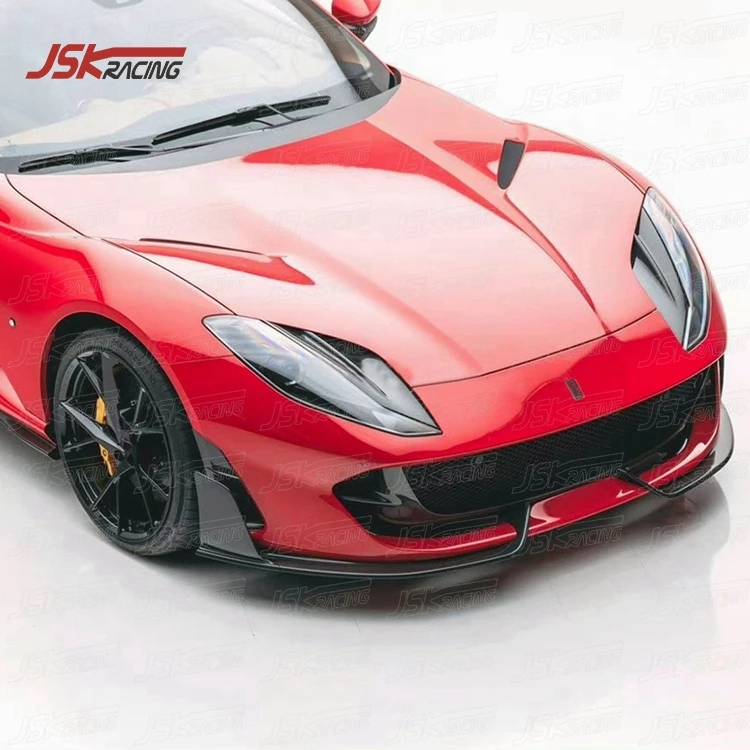 MANS STYLE DRY CARBON FIBER FRONT LIP FRONT BUMPER LIP BUMPER SPLITTER for 2017-2020 FERRARI 812