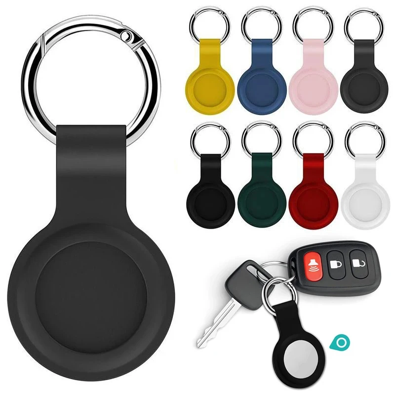 

Мягкий силиконовый чехол-брелок для Apple Airtag, защитный чехол, бампер, трекер, аксессуары, защита от царапин для Airtags, брелок для ключей