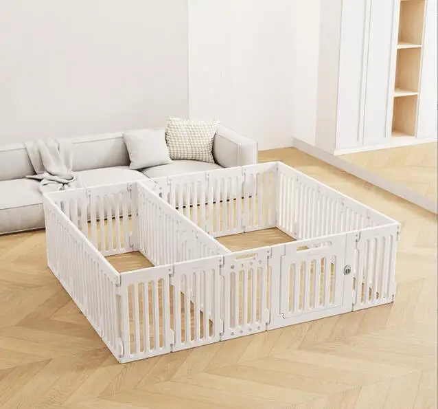 Pet Pens Supplies Indoor Plastic Foldable Cage House Transparent Play Exercise Rest For Dog Cat Bunny Fence