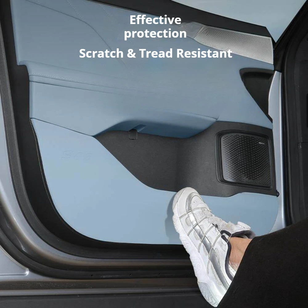 For DEEPAL S05 Leather Door Anti-Kick Pad, Wear-Resistant Door Panel Protector, Car Interior Modification Accessories 3