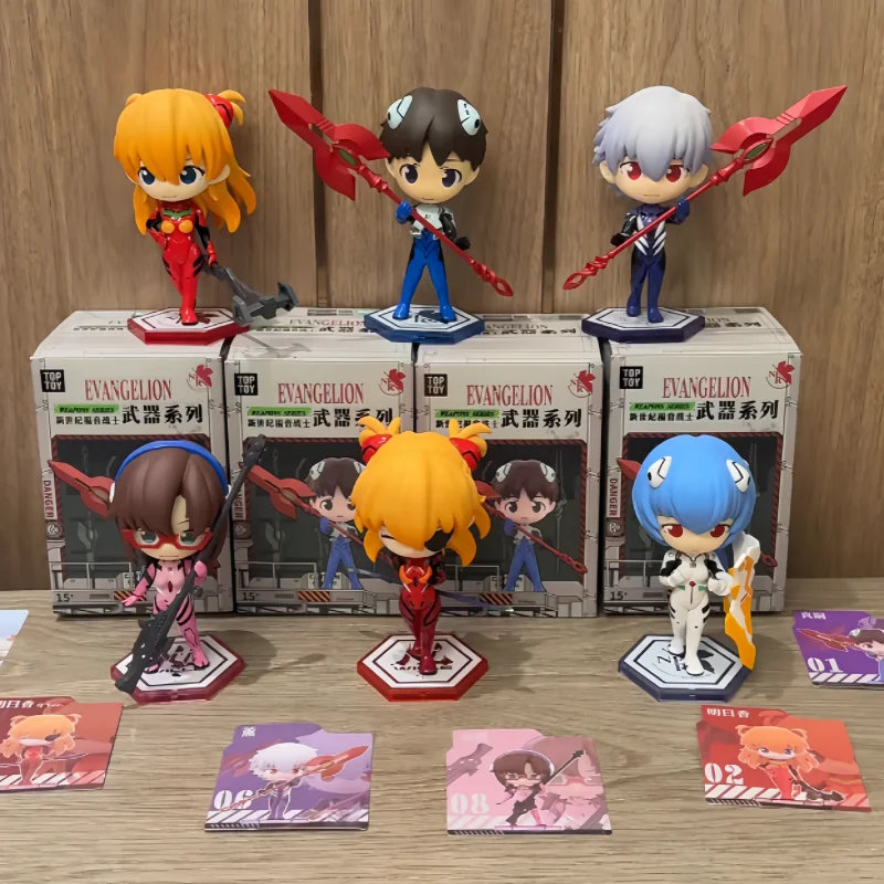 

Genuine Neon Genesis Evangelion Trendy Blind Box Mystery Box Trendy Toy Anime Action Figure Desktop Ornaments Kids Custom Gifts