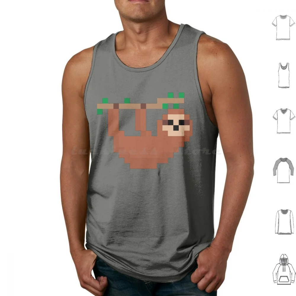 Slow Loris Animal Game Assets Tank Tops Vest Sleeveless Slow Loris Cute Slow Loris Loris Slow Slow Loris Lover Cute Funny