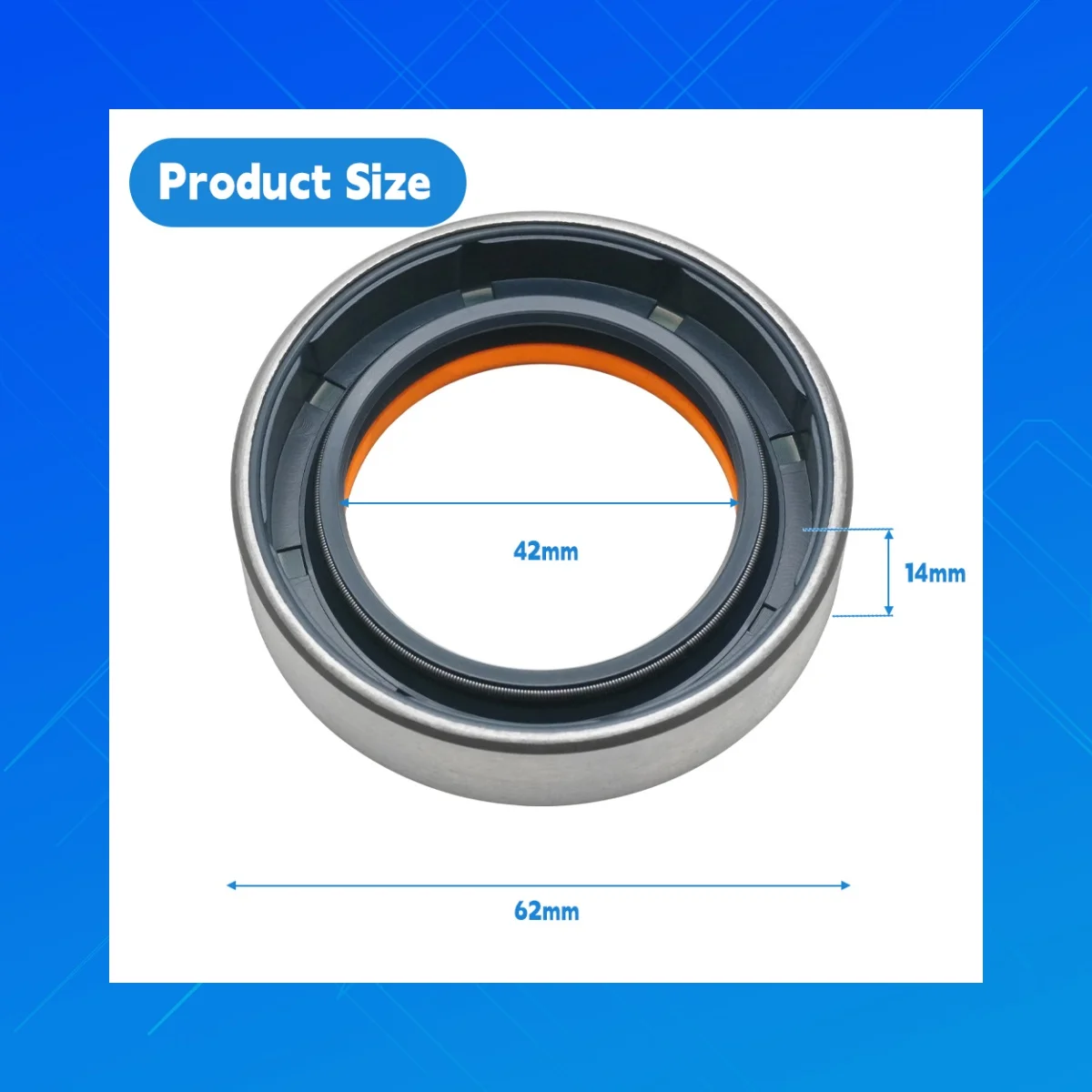 Agricultural Machinery Oil Seal Tractor Rotary Shaft 42*62*14mm COMBI NBR+AU High-Quality Seal Suitable for Corteco/12001889B