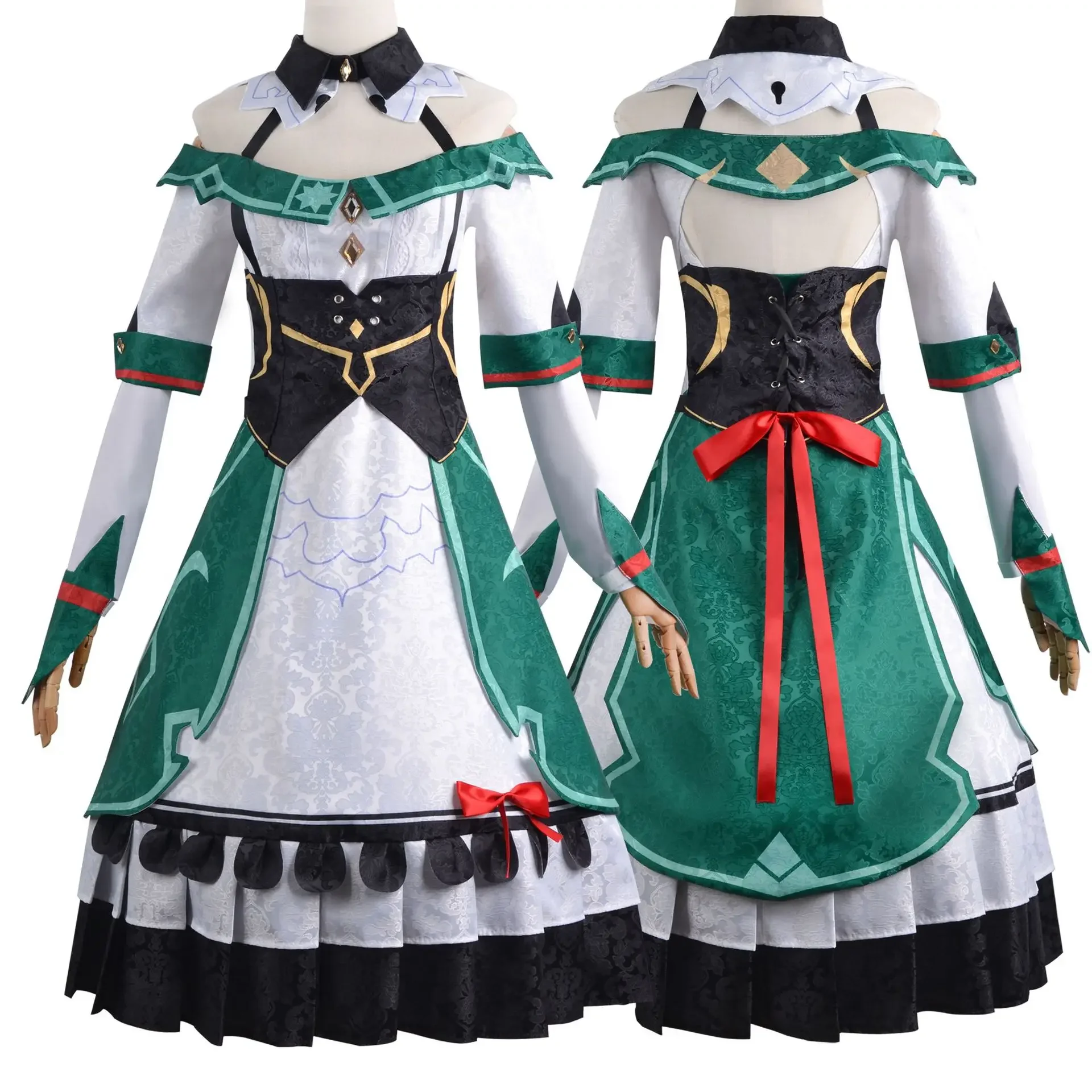 Katheryne Cospaly Dresses Game Genshin Impact Katheryne Catherine Cosplay Costume Women Dress Halloween Carnival Party Clothing