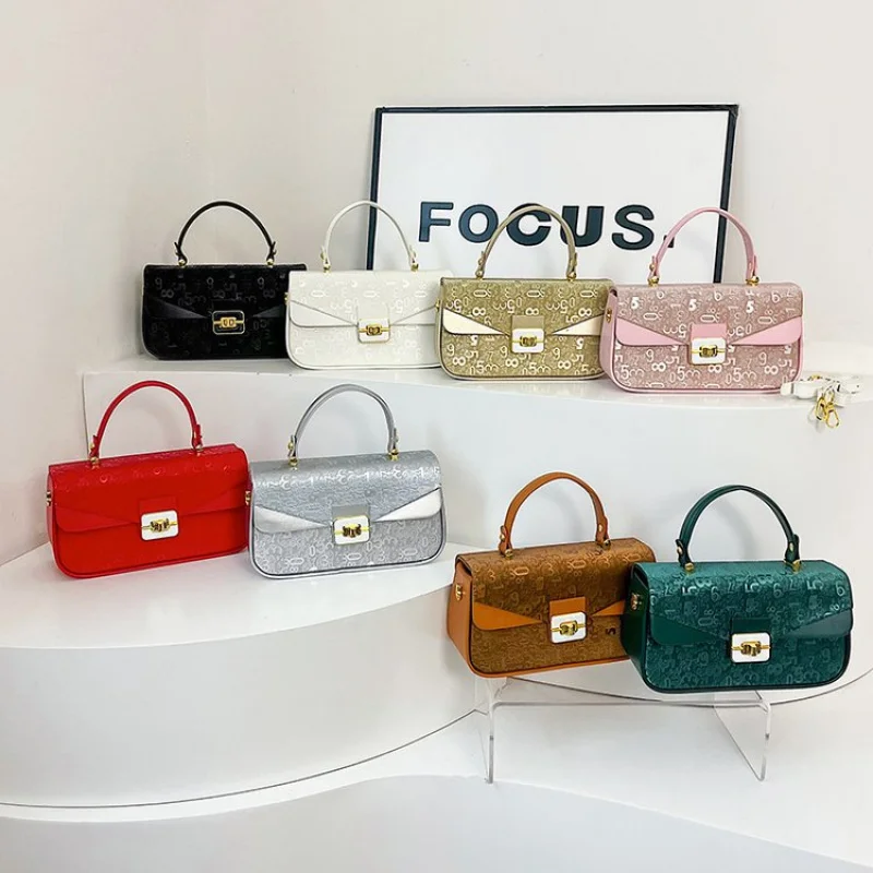 

One Size Women's Shoulder Bag Flap Gray Magnetic Buckle Top-Handle Solid Color For Young Middle Aged Casual Daily Wear Simple