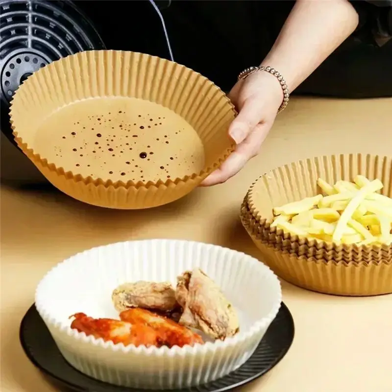 AT84-Air Fryer Essential Silicone Oil Papers, Grease-Absorbing Food-Specific Sheets For Home Use A