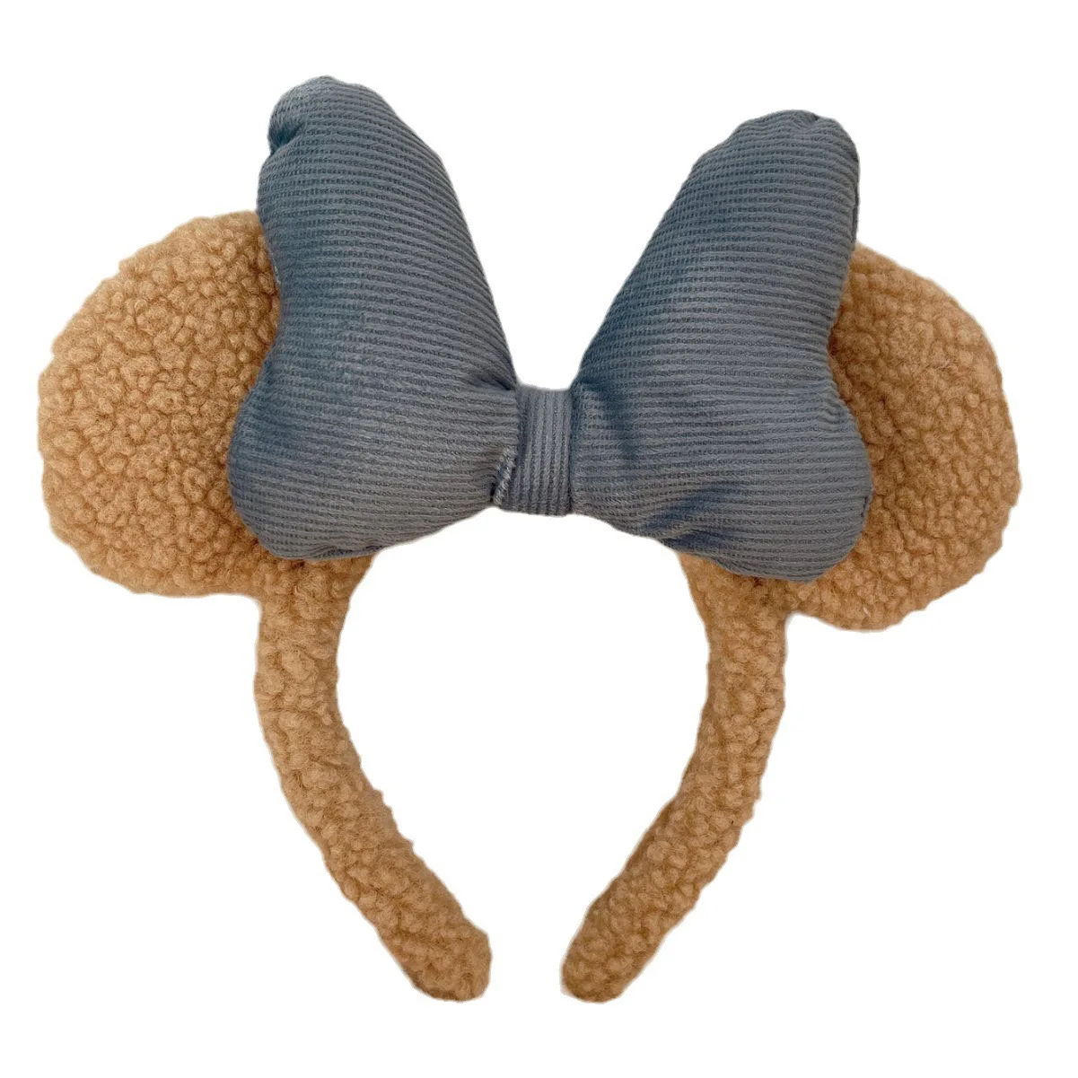 Autumn and Winter New Cute Plush Bow Cartoon Bear Ear Hair Hoop Women\'s Face Wash Hair Accessories